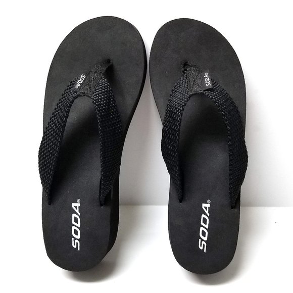 Shoes New Black Foam Platform Wedge Flip Flop Sandals Poshmark